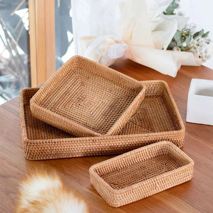 Zoe Rattan Trays
