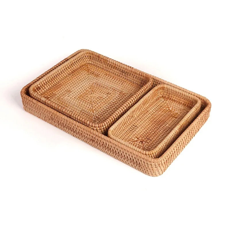 Zoe Rattan Trays