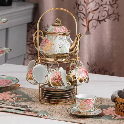 Coffee and Tea Set with Teapot Elegant Tea Set