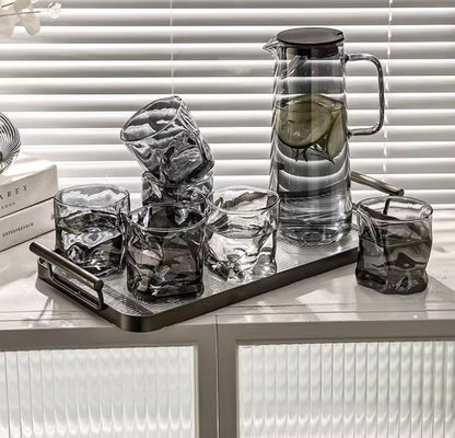 Modern Pitcher Set with Serving Tray