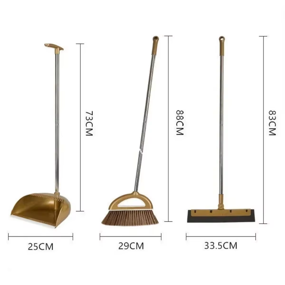 Broom And Dustpan Set Gold Dustpan Set High Quality Broom Set