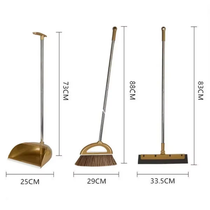 Broom And Dustpan Set Gold Dustpan Set High Quality Broom Set