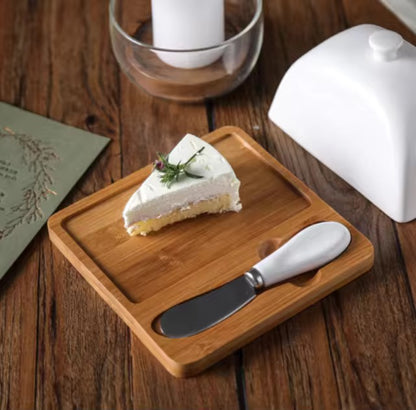Ceramic Butter & Knife Set