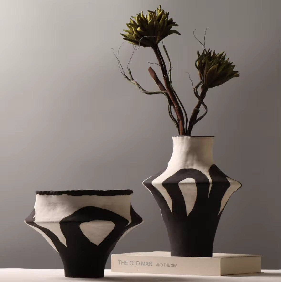 Modern Ceramic Vase Black Ceramic Vase Luxury Vases