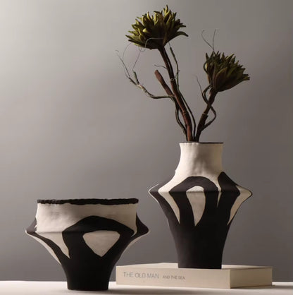 Modern Ceramic Vase Black Ceramic Vase Luxury Vases