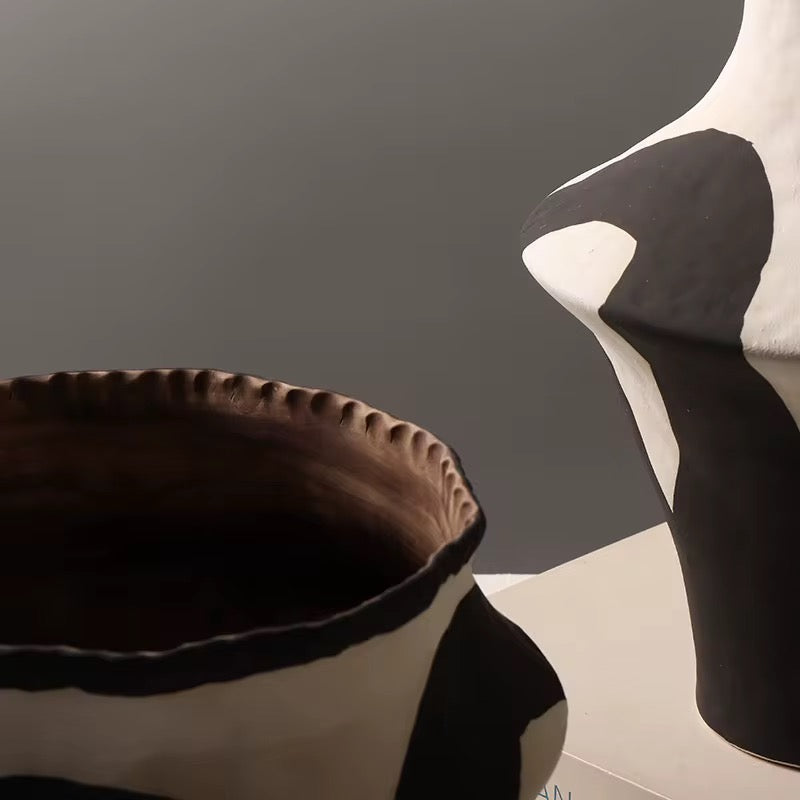 Modern Ceramic Vase Black Ceramic Vase Luxury Vases
