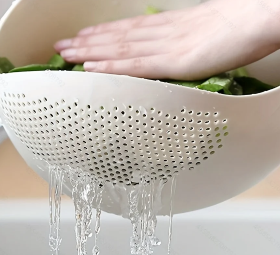 Rice Drainage Basket Rice Filter Fruit and Vegetable Drainage Sieve Kitchen Supplies Small Tools Multi-purpose