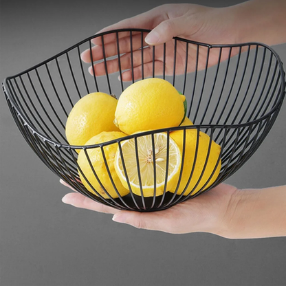 Fruit bowl washing fruit hollow drain basket iron fruit basket living room coffee table net red fruit plate snack storage basket