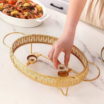 Ceramic Chafing Dish Elegant Food Warmer Premium Quality
