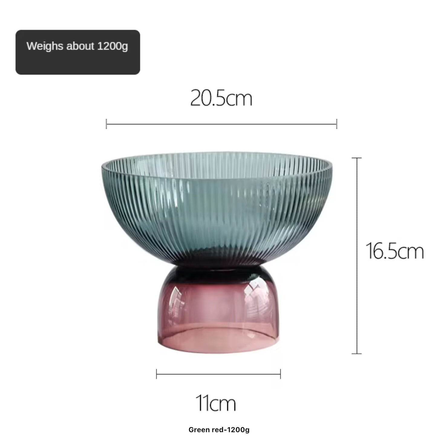 Glass Fruit Bowl Elegant Decorative Fruit Bowls
