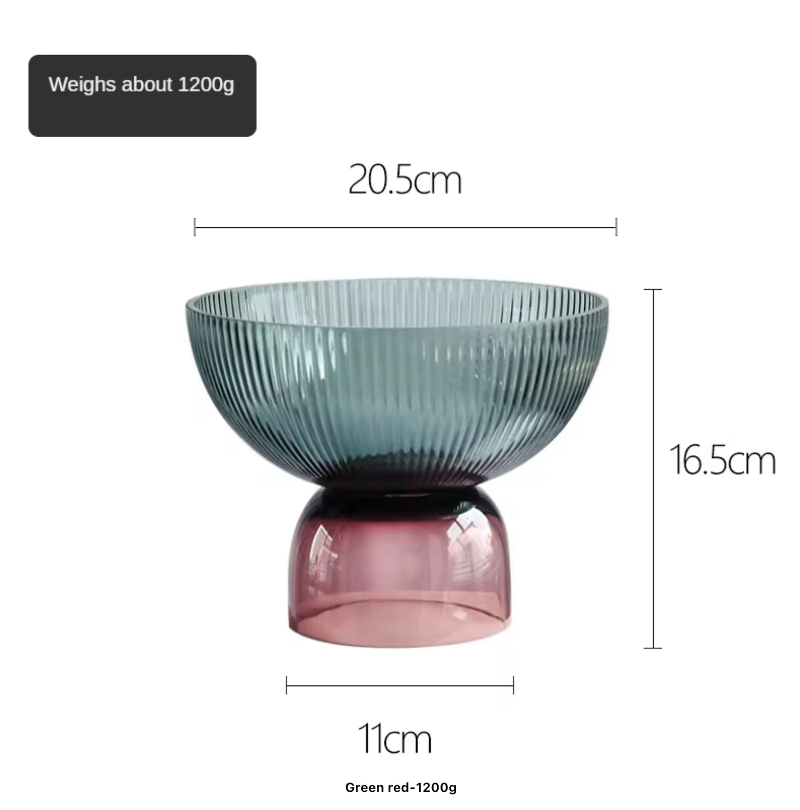 Glass Fruit Bowl Elegant Decorative Fruit Bowls