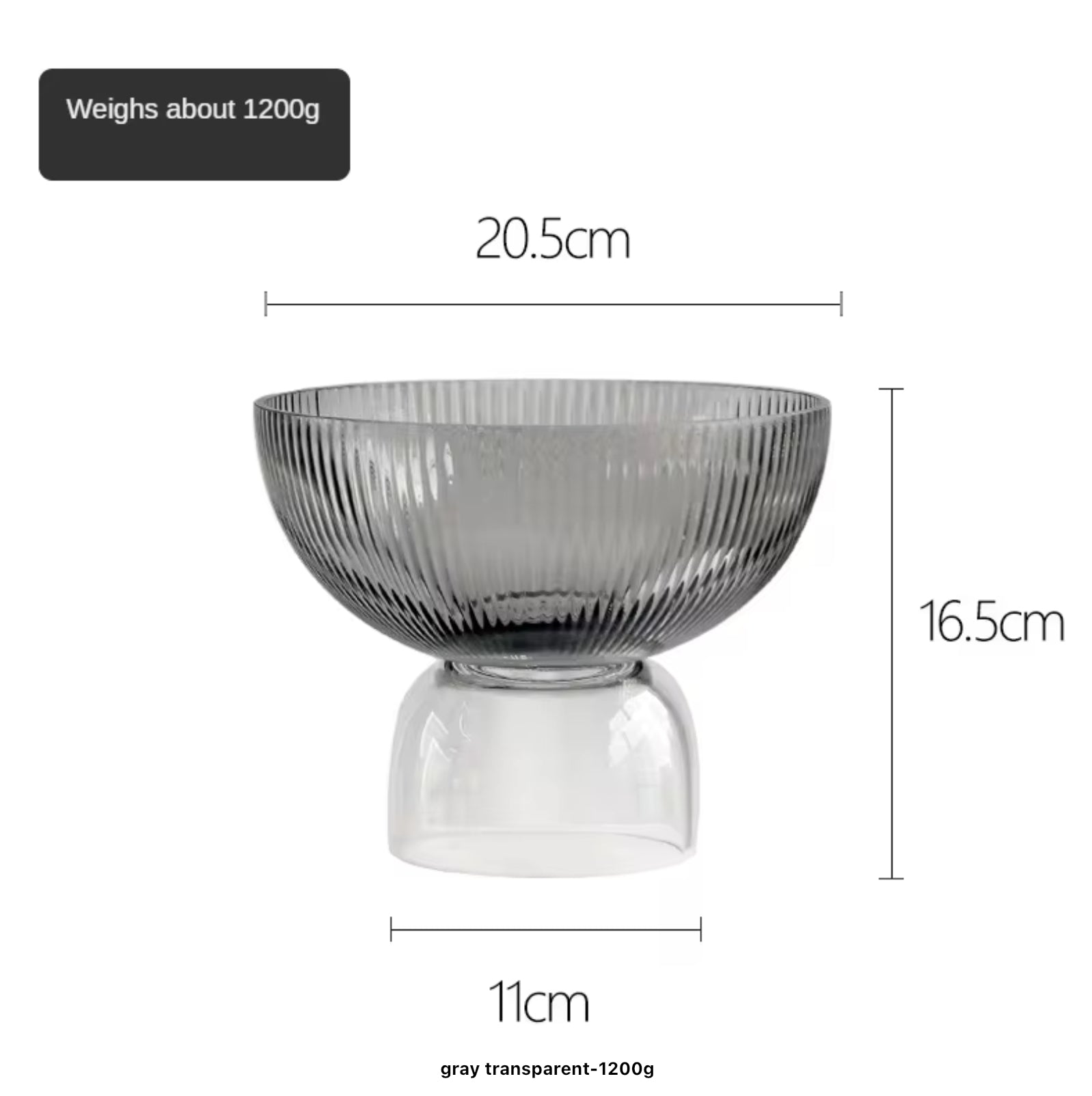 Glass Fruit Bowl Elegant Decorative Fruit Bowls
