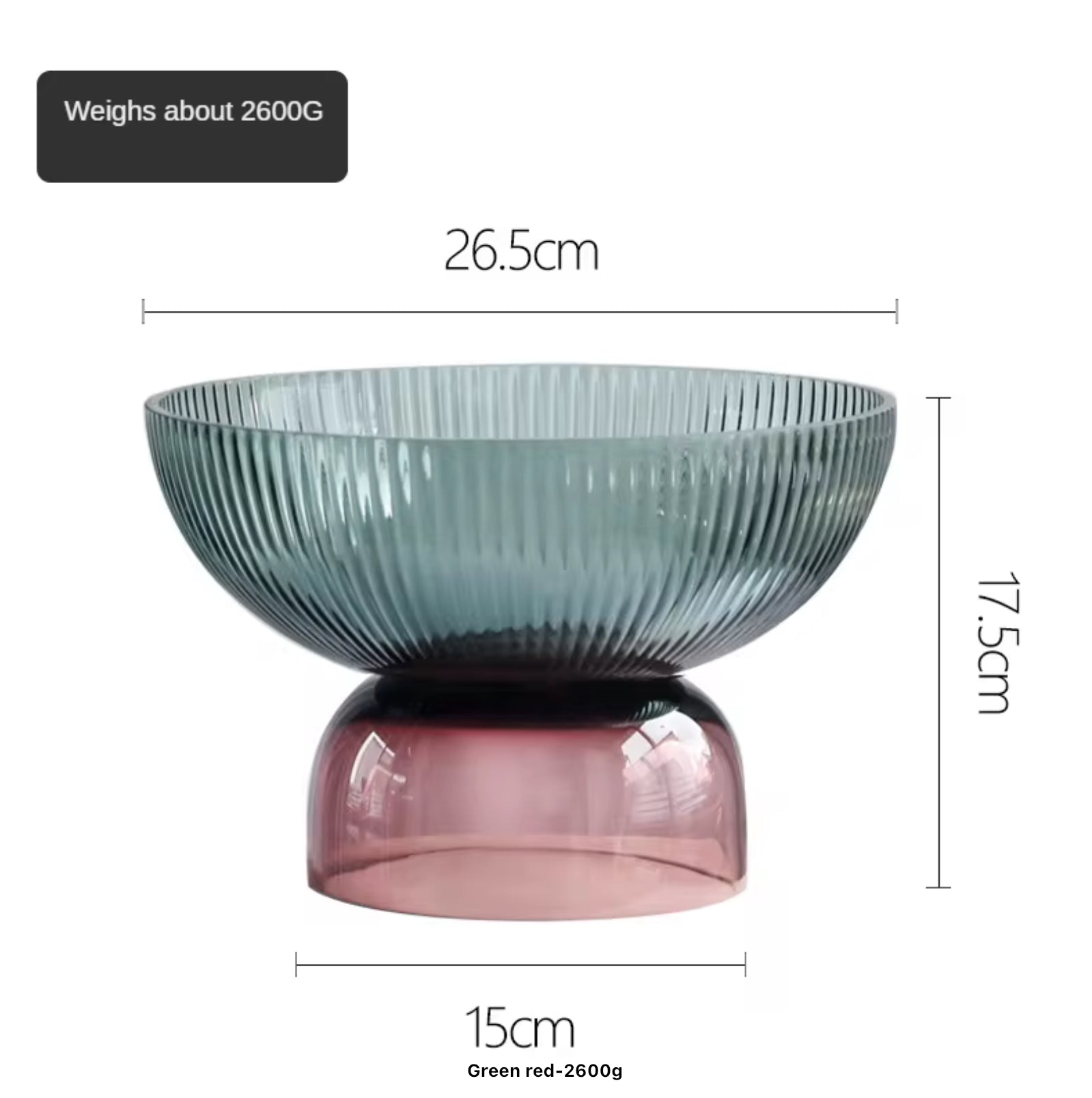 Glass Fruit Bowl Elegant Decorative Fruit Bowls