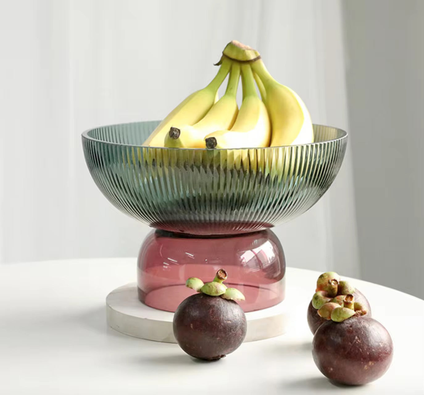 Glass Fruit Bowl Elegant Decorative Fruit Bowls