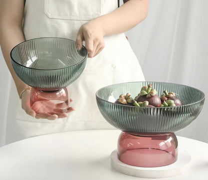 Glass Fruit Bowl Elegant Decorative Fruit Bowls