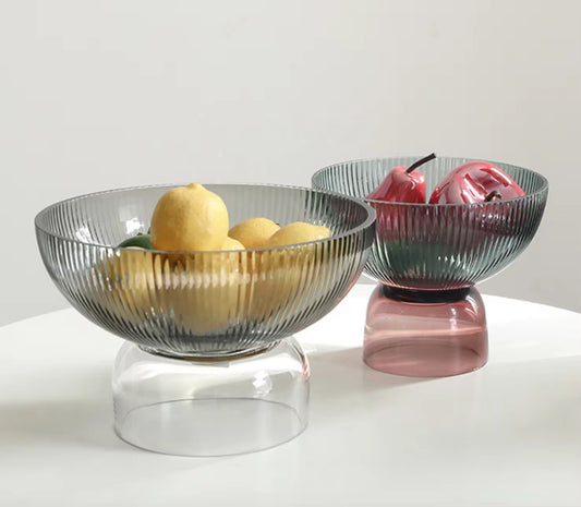 Glass Fruit Bowl Elegant Decorative Fruit Bowls