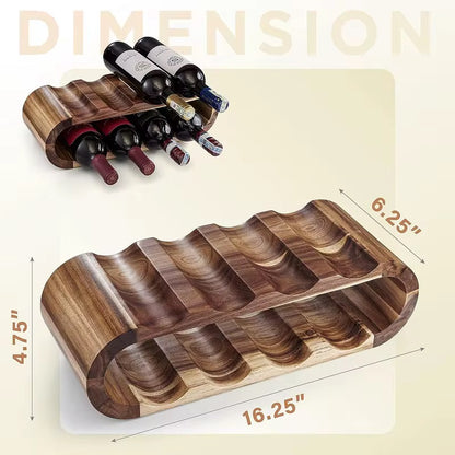 Wooden Wine Rack Acacia Wood Wine Rack Durable Wine Rack Elegant Wine Rack