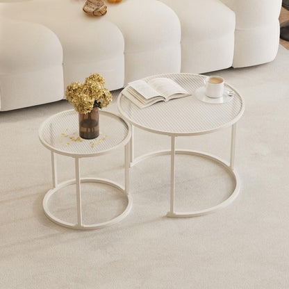 Nesting Glass Coffee Table Accent Tables