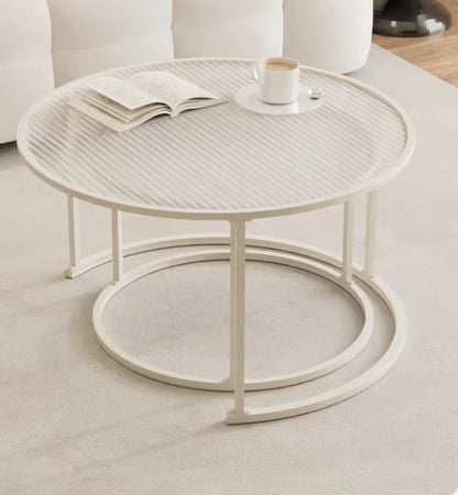 Nesting Glass Coffee Table Accent Tables