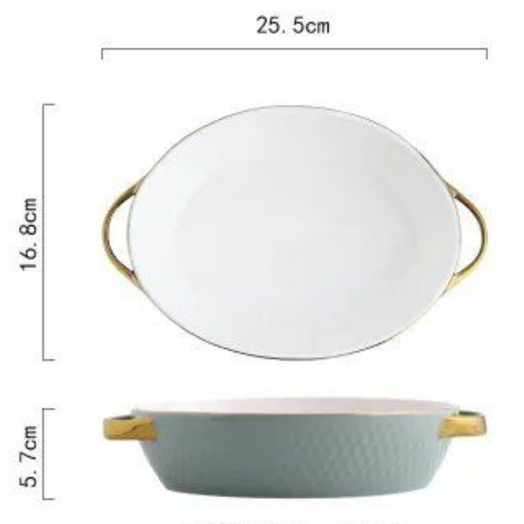 Coral Ceramic Baking Dish