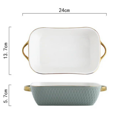 Coral Ceramic Baking Dish