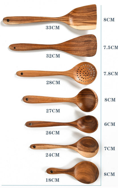 Wooden Kitchen Utensils Teak Wood Kitchen Utensils