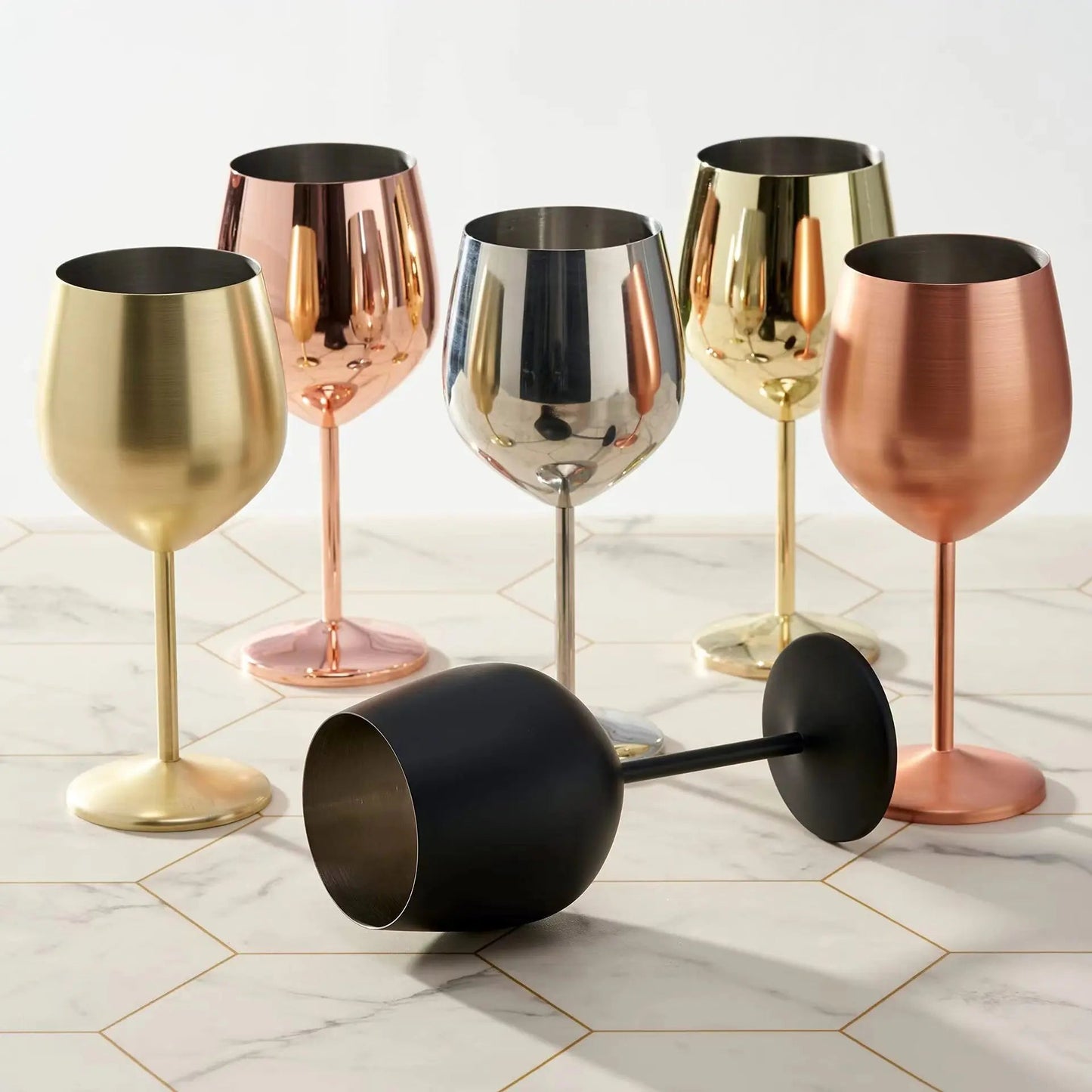 Stainless Wine Glasses