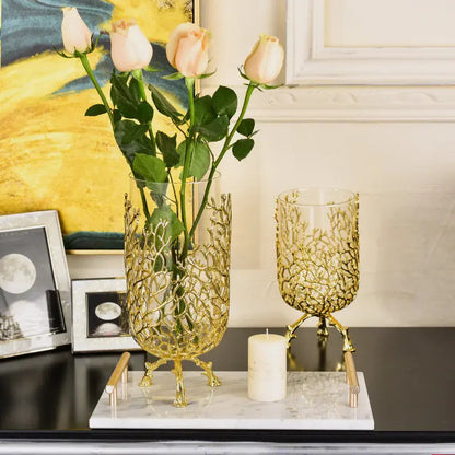 Gold Glass Vase