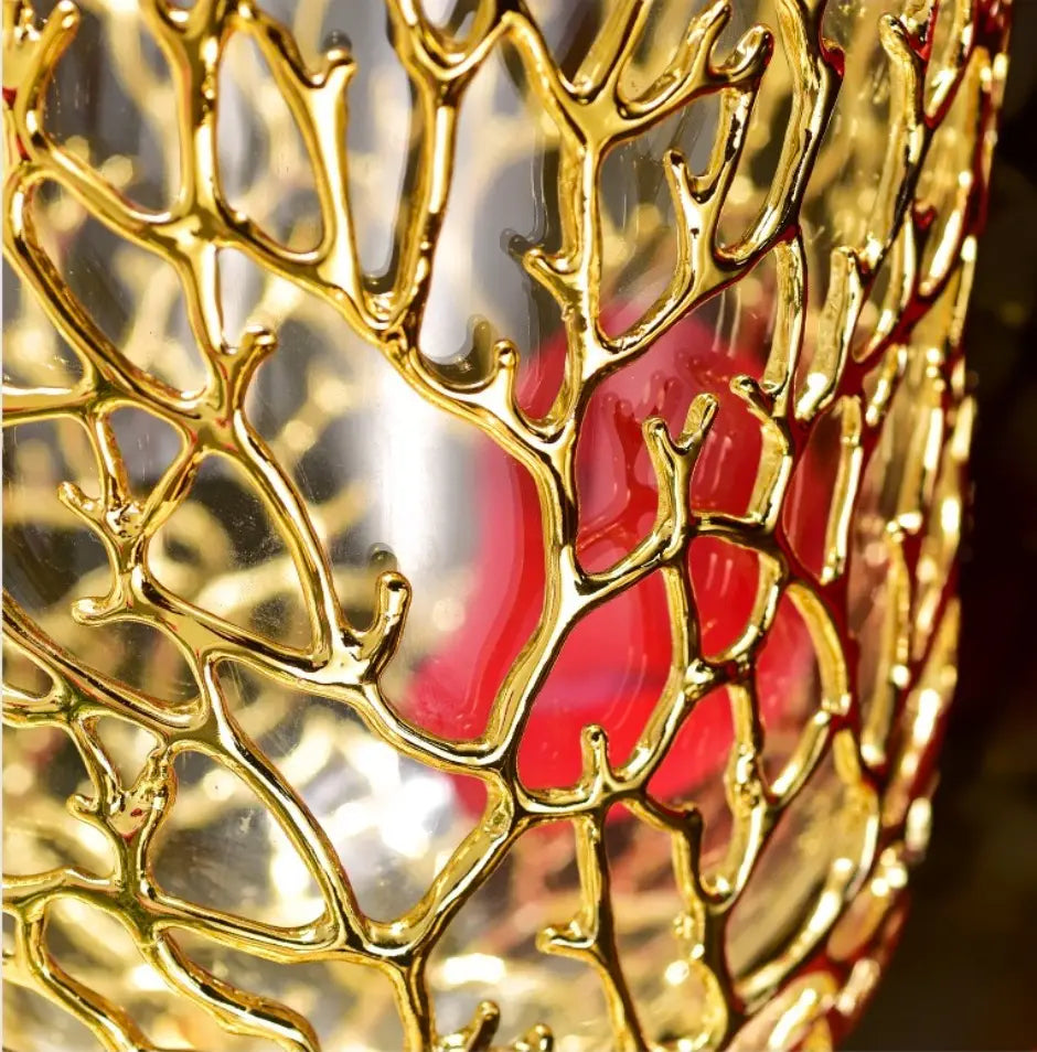 Gold Glass Vase