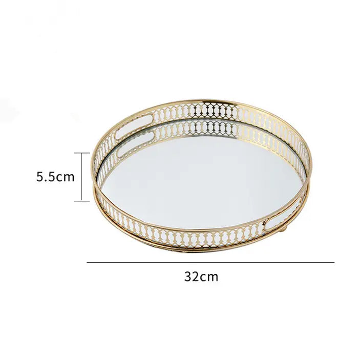 Gold Rush Round Tray