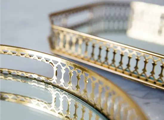 Round Mirror Tray