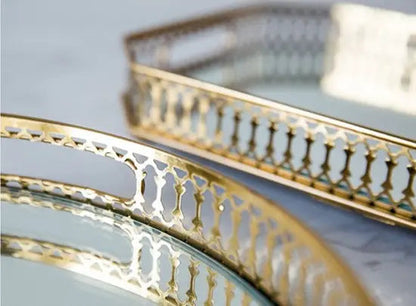 Round Mirror Tray
