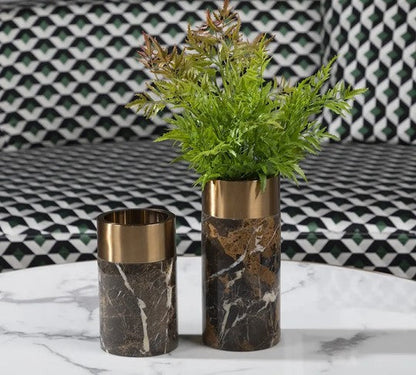 Gold Plated Copper Decorative Vase