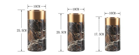 Gold Plated Copper Decorative Vase