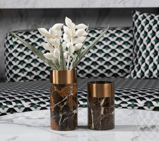 Gold Plated Copper Decorative Vase