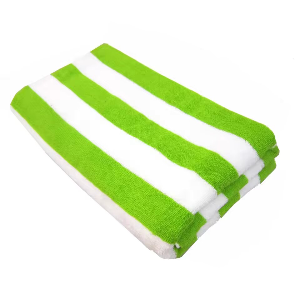 Moretz Cotton Beach Towel-Light Green