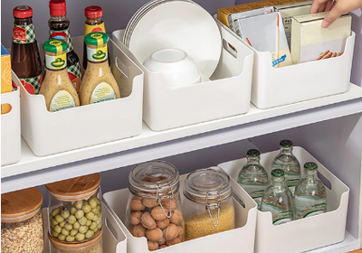 Cabinet Storage Box Large Capacity Kitchen Utensil Cutlery Organizer Box Multifunctional Kitchen Storage Organization