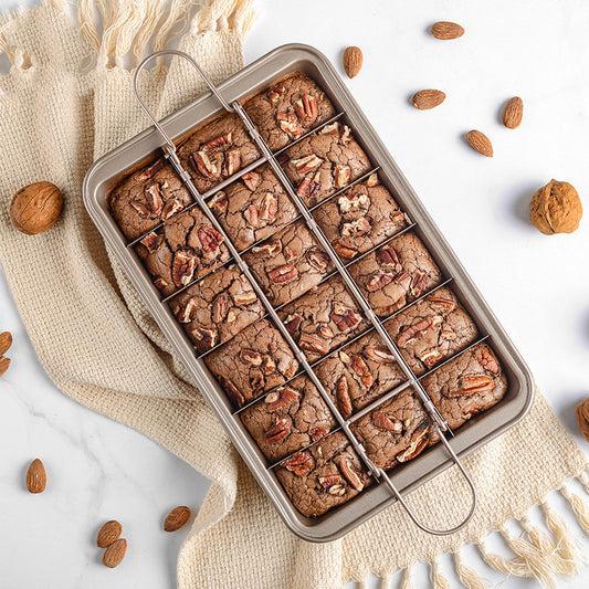 Kitchen Solid Bottom Thickened Square Brownie Pan Home Bakery Stainless Steel
