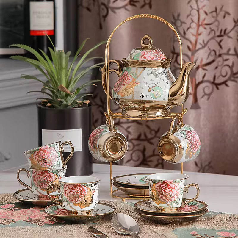 Coffee and Tea Set with Teapot Elegant Tea Set