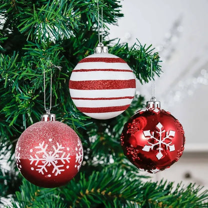 Christmas Red Baubles Set of 16