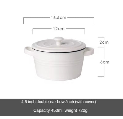 Ceramic Serving Soup Pot Elegant Serving Bowls with Lids