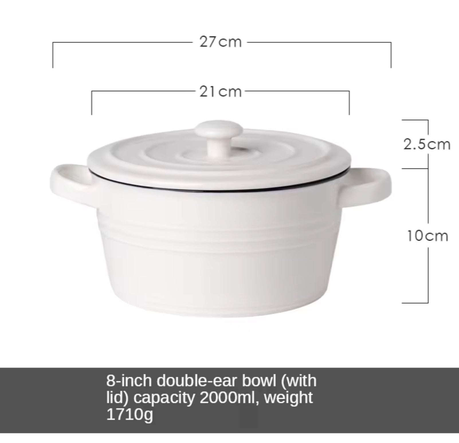 Ceramic Serving Soup Pot Elegant Serving Bowls with Lids