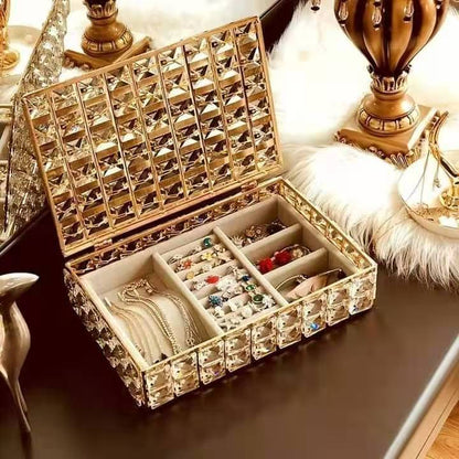 Jewelry Storage Box Gold Luxury