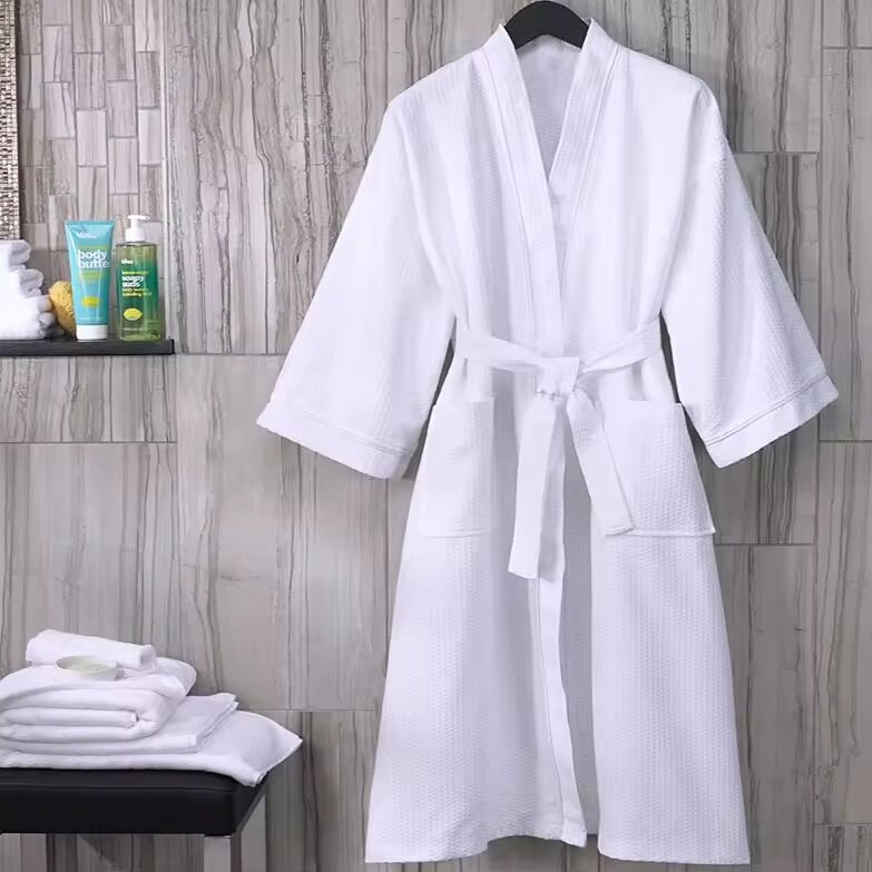 Ruffin Cotton Waffle Bathrobe