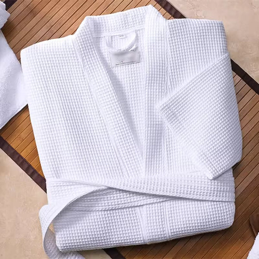 Ruffin Cotton Waffle Bathrobe