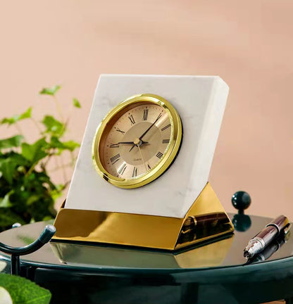 Marble Desk Clock