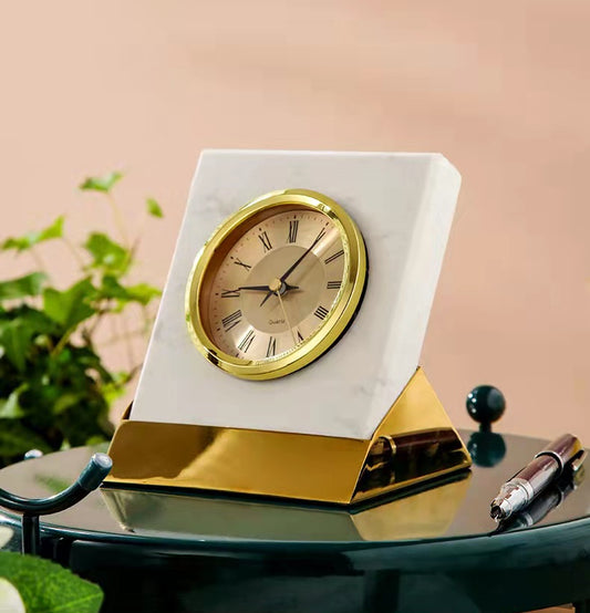 Marble Desk Clock