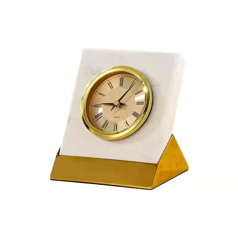Elegant Marble Desk Clock