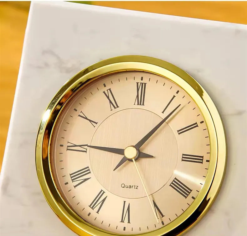 Marble Desk Clock