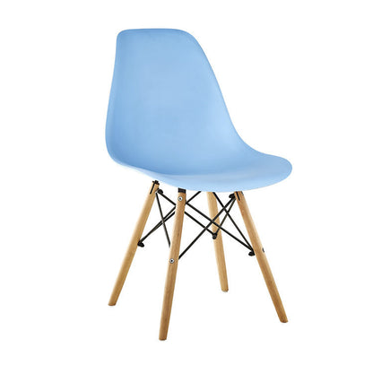 Fashionable And Simple Plastic Dining Chair Blue